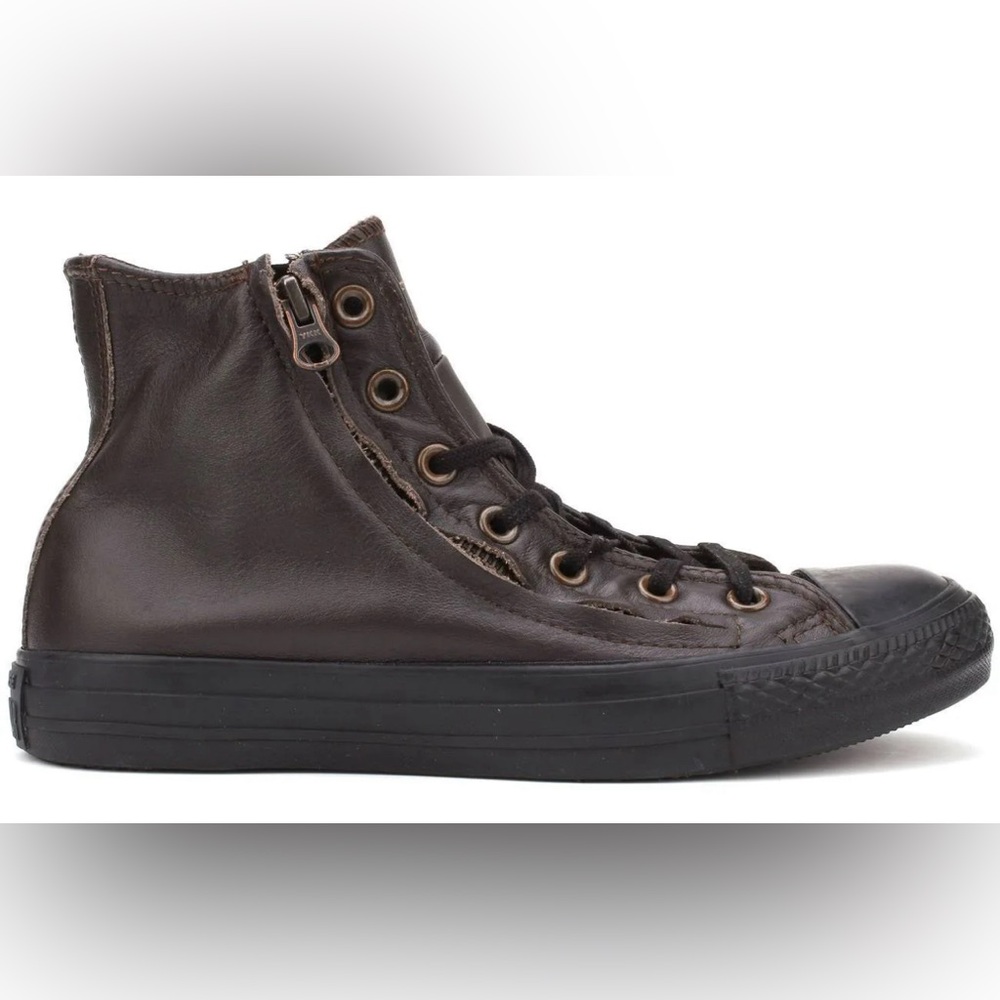 Converse hi-top leather shoe